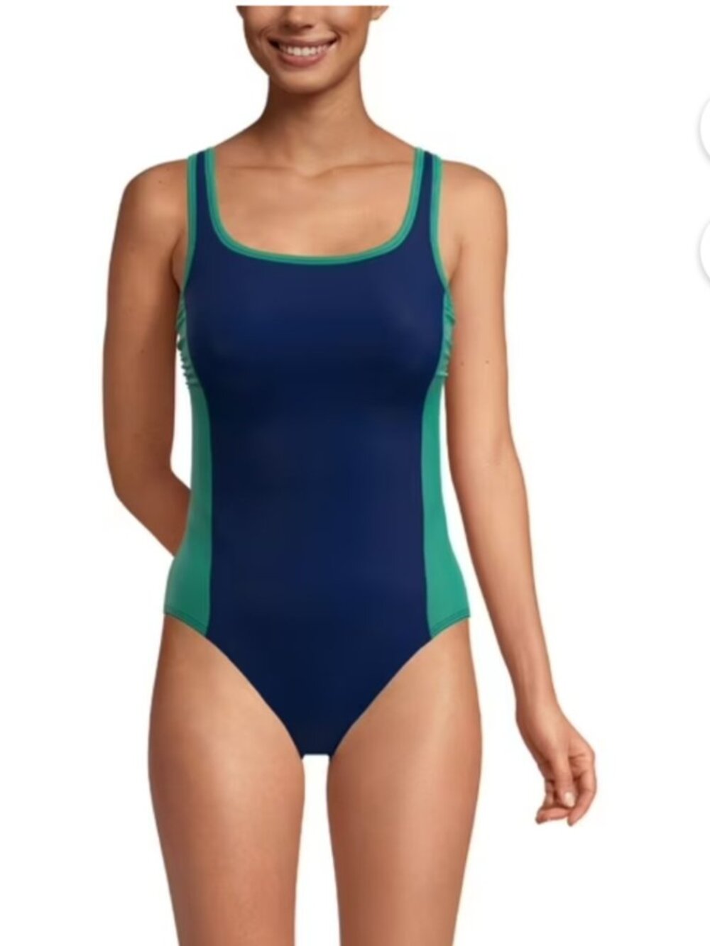 Lands' End Women's Sleeveless Scoop Neck One Piece Swimsuit XL